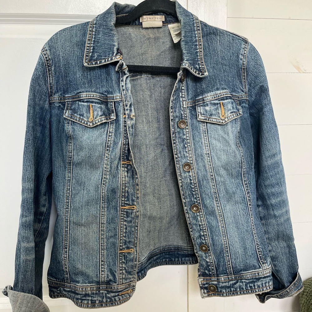 Stretch Blue Denim Jean Jacket